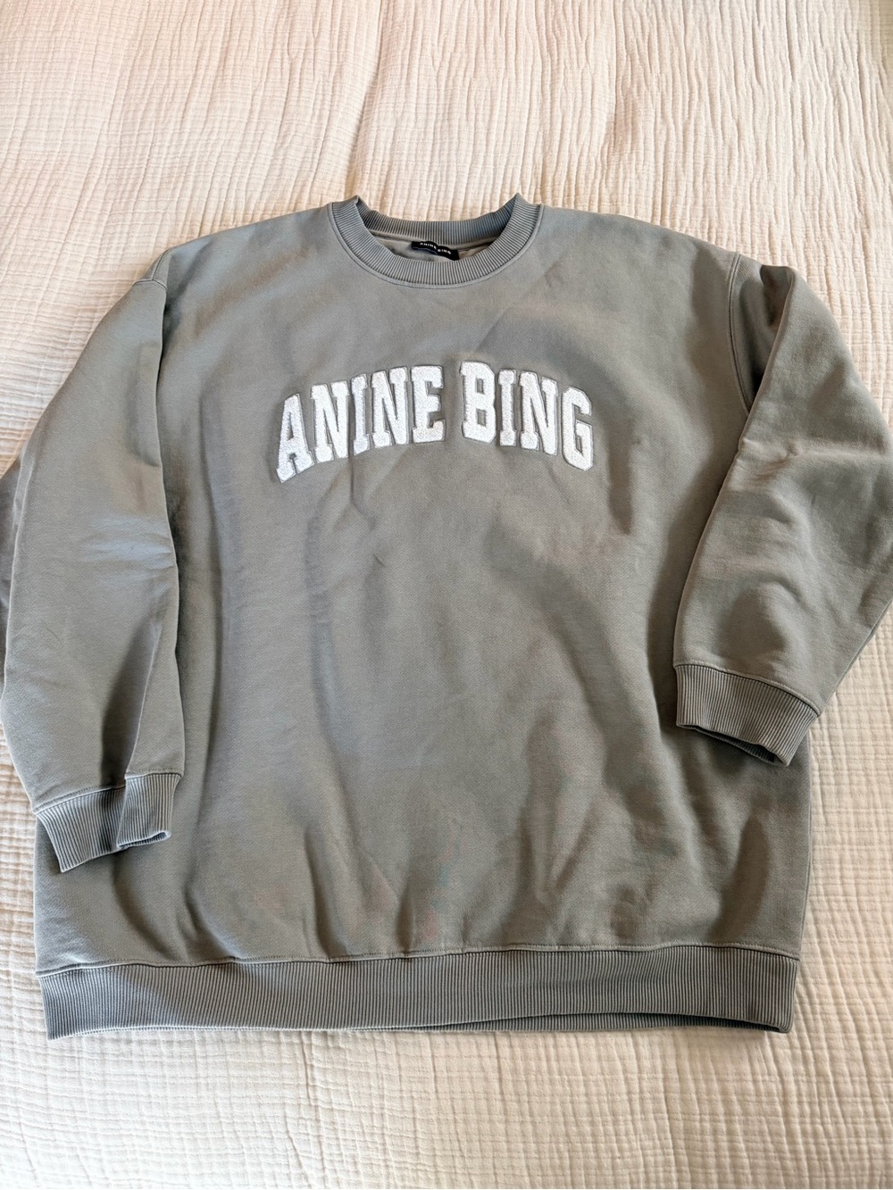 Anine Bing storm grey Tyler sweater